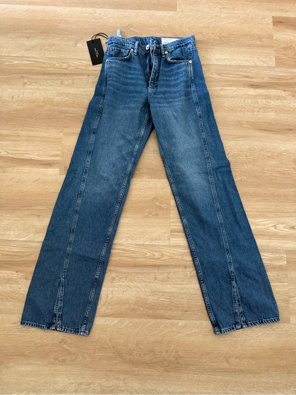 rag & bone Shea High-Rise Relaxed Straight Jeans - Picture 3 of 12